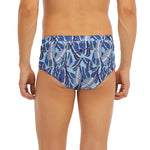 Blue Spring Butterfly Pattern Print Men's Briefs