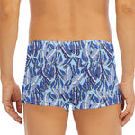 Blue Spring Butterfly Pattern Print Men's Short Boxer Briefs