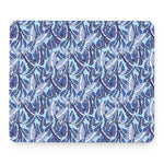Blue Spring Butterfly Pattern Print Mouse Pad
