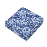 Blue Spring Butterfly Pattern Print Outdoor Seat Cushion Cover