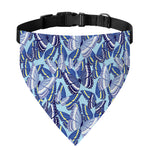Blue Spring Butterfly Pattern Print Over The Collar Dog Bandana