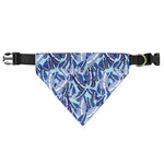Blue Spring Butterfly Pattern Print Over The Collar Dog Bandana