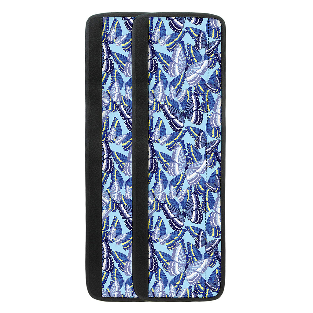 Blue Spring Butterfly Pattern Print Refrigerator Handle Covers