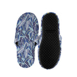 Blue Spring Butterfly Pattern Print Slippers