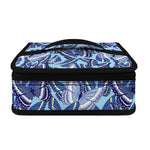 Blue Spring Butterfly Pattern Print Small Lunch Bag