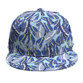 Blue Spring Butterfly Pattern Print Snapback Cap