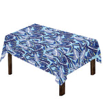 Blue Spring Butterfly Pattern Print Tablecloth