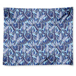 Blue Spring Butterfly Pattern Print Tapestry