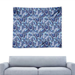 Blue Spring Butterfly Pattern Print Tapestry