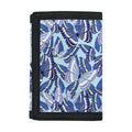 Blue Spring Butterfly Pattern Print Trifold Wallet