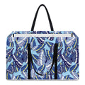 Blue Spring Butterfly Pattern Print Utility Tote Bag