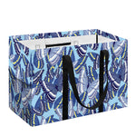 Blue Spring Butterfly Pattern Print Utility Tote Bag