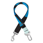 Blue Stained Glass Cross Print Dog Seat Belt