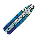 Blue Stained Glass Cross Print Ironing Board Cover