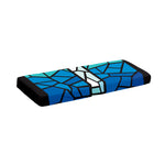 Blue Stained Glass Cross Print Piano Keyboard Cover