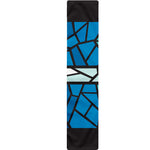 Blue Stained Glass Cross Print Table Runner