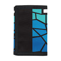 Blue Stained Glass Cross Print Trifold Wallet