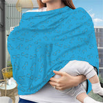 Blue Stethoscope Pattern Print Baby Seat Cover