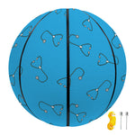 Blue Stethoscope Pattern Print Basketball