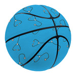 Blue Stethoscope Pattern Print Basketball