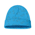 Blue Stethoscope Pattern Print Beanie