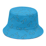 Blue Stethoscope Pattern Print Bucket Hat