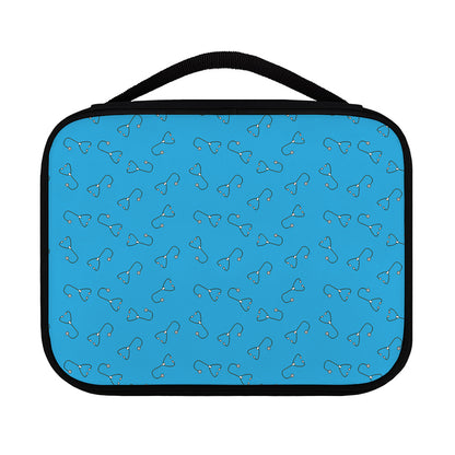Blue Stethoscope Pattern Print Classic Bible Case