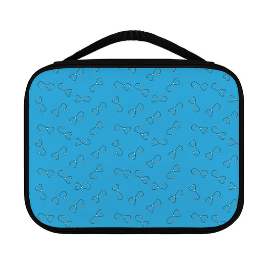 Blue Stethoscope Pattern Print Classic Bible Case