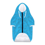 Blue Stethoscope Pattern Print Dog Zip Up Hoodie