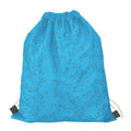 Blue Stethoscope Pattern Print Drawstring Bag