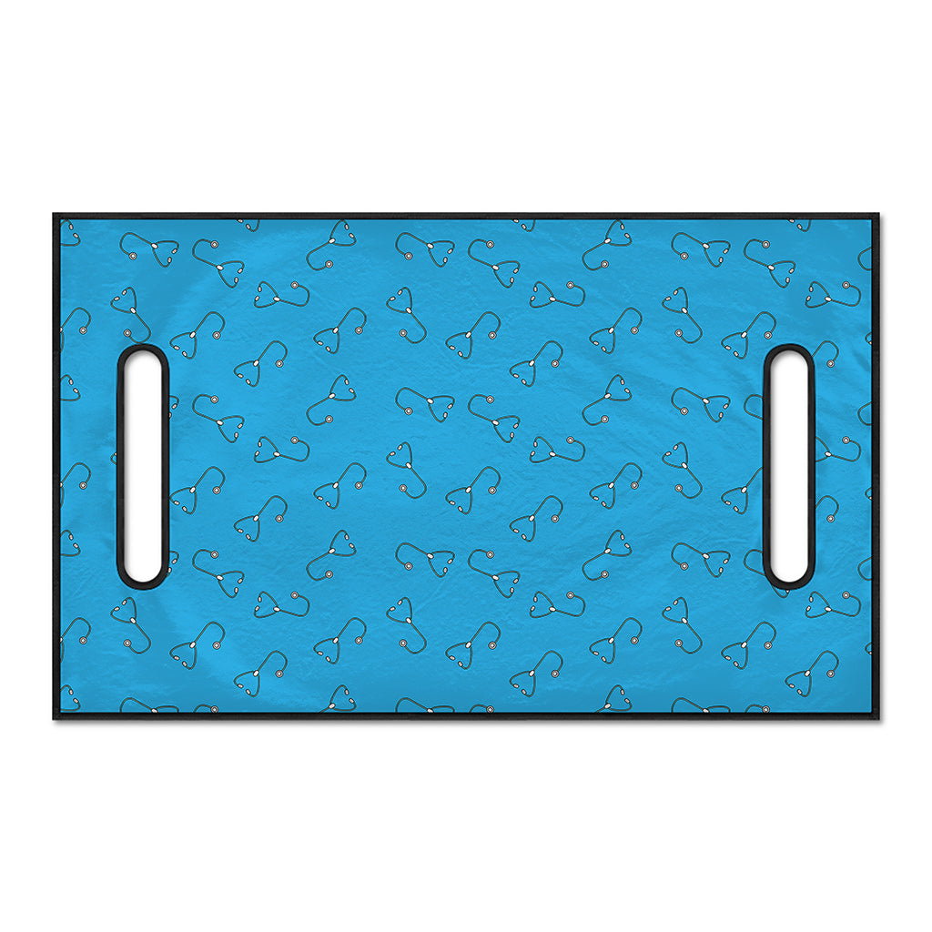 Blue Stethoscope Pattern Print Golf Cart Seat Cover