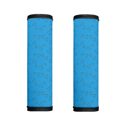 Blue Stethoscope Pattern Print Handle Covers