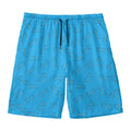 Blue Stethoscope Pattern Print Men's Swim Trunks