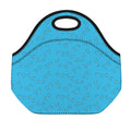 Blue Stethoscope Pattern Print Neoprene Lunch Bag