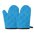 Blue Stethoscope Pattern Print Oven Mitts