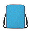 Blue Stethoscope Pattern Print Rectangular Crossbody Bag