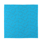 Blue Stethoscope Pattern Print Silk Bandana