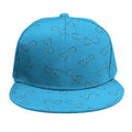 Blue Stethoscope Pattern Print Snapback Cap