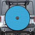 Blue Stethoscope Pattern Print Tire Cover With Camera Hole