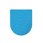 Blue Stethoscope Pattern Print Toilet Lid Cover