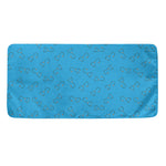 Blue Stethoscope Pattern Print Towel