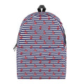 Blue Striped Nautical Anchor Print School Backpack