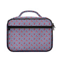 Blue Striped Nautical Anchor Print Briefcase Bible Bag