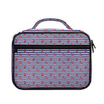 Blue Striped Nautical Anchor Print Briefcase Bible Bag
