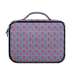 Blue Striped Nautical Anchor Print Briefcase Bible Bag