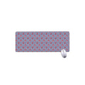 Blue Striped Nautical Anchor Print Extended Mouse Pad