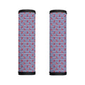 Blue Striped Nautical Anchor Print Handle Covers