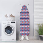 Blue Striped Nautical Anchor Print Ironing Board Cover