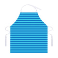 Blue Striped Pattern Print Adjustable Apron