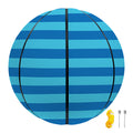 Blue Striped Pattern Print Basketball